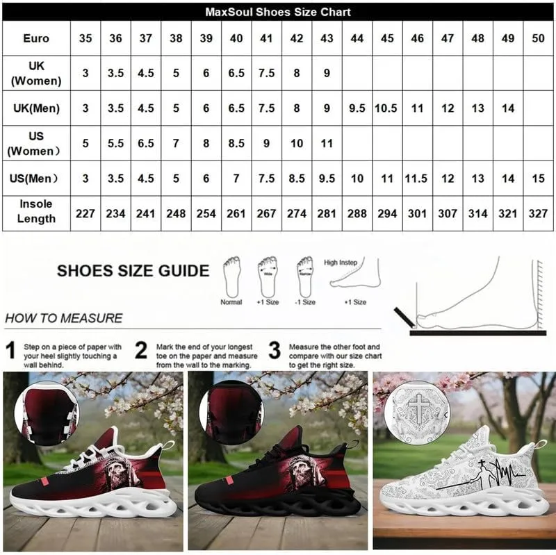 Mens Jesus Running Shoes Lightweight Casual Walking Sneakers Non Slip Gym Training Breathable Jogging Shoe for Women