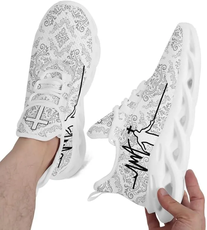 Mens Jesus Running Shoes Lightweight Casual Walking Sneakers Non Slip Gym Training Breathable Jogging Shoe for Women