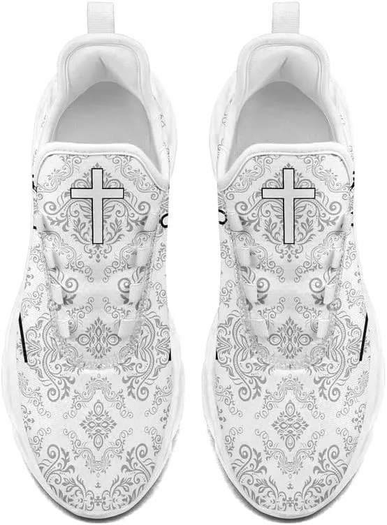Mens Jesus Running Shoes Lightweight Casual Walking Sneakers Non Slip Gym Training Breathable Jogging Shoe for Women