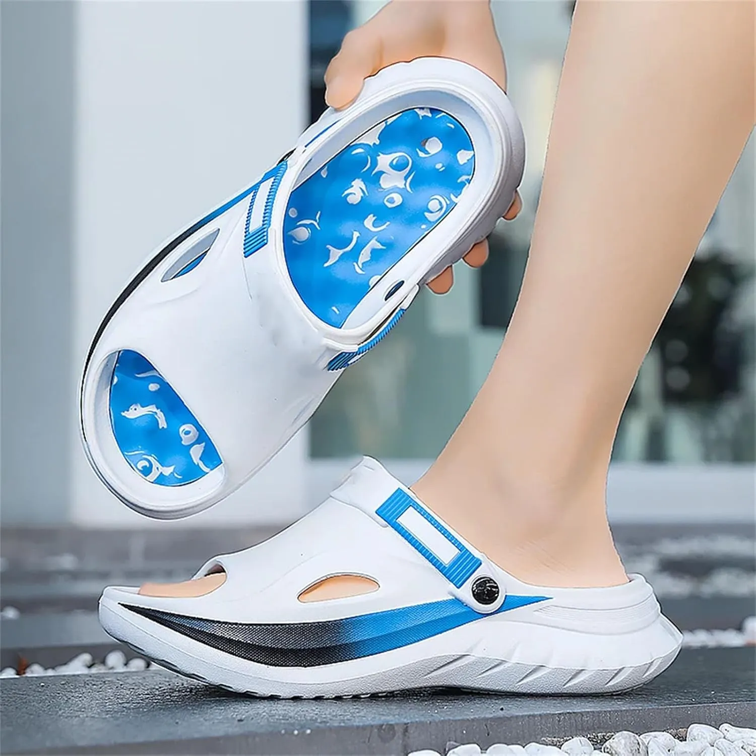 Men's Massage Slippers - Comfortable Indoor-Outdoor Beach Sandals