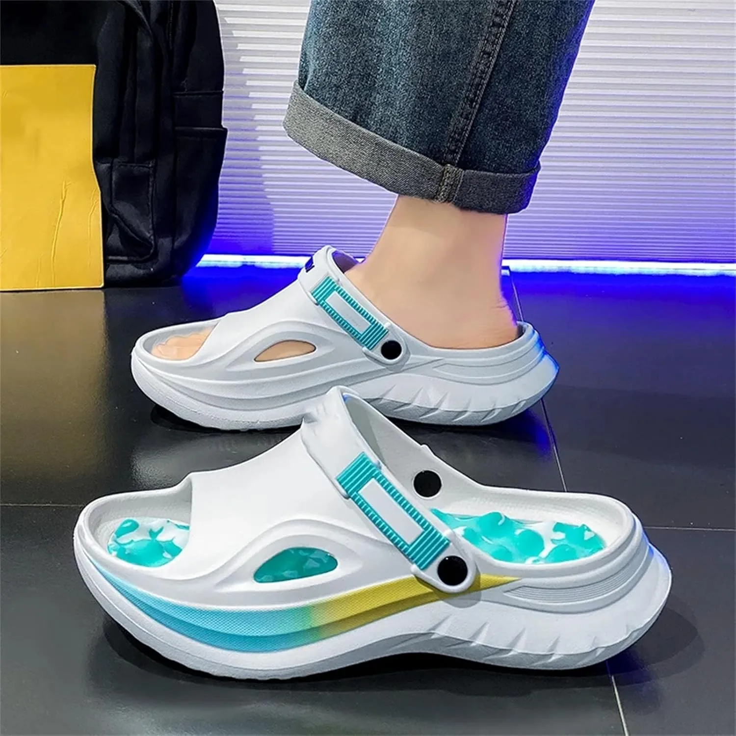 Men's Massage Slippers - Comfortable Indoor-Outdoor Beach Sandals