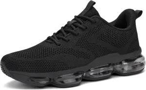 Mens Running Shoes Air Low Top Comfort Walking Lace Up Sneakers Breathable Fashion Tennis Sport Gym Fitness Cross Trainers