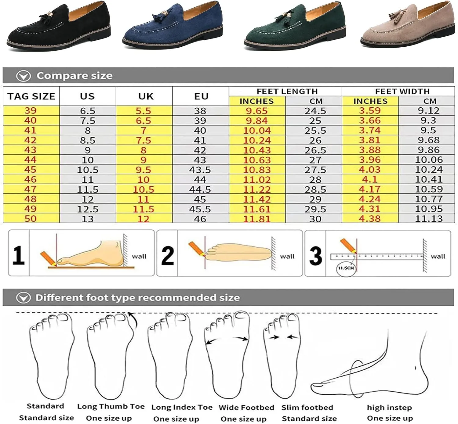 Men's Suede Tassel Slip On Oxford Loafers,Fashionable Business Formal Low Heel Loafers,Hand Stitched Walking Driving Penny Shoes