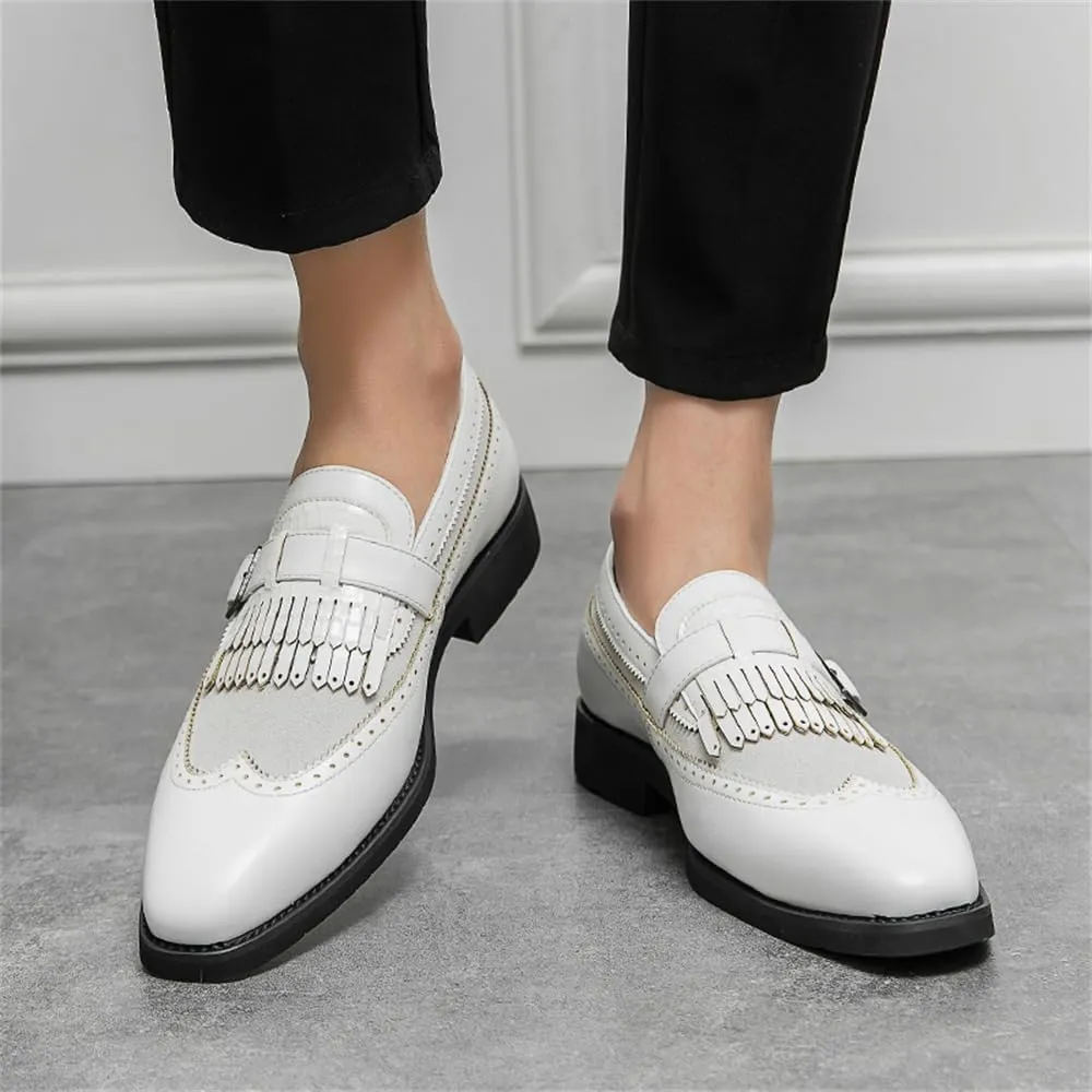 Mens Tassel Slip On Dress Shoes Loafers Casual Flats Formal Oxfords Low Heels