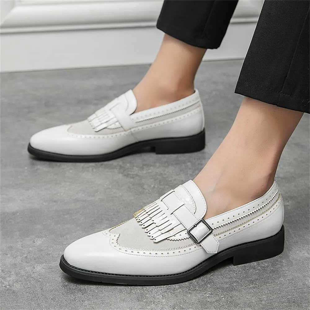 Mens Tassel Slip On Dress Shoes Loafers Casual Flats Formal Oxfords Low Heels