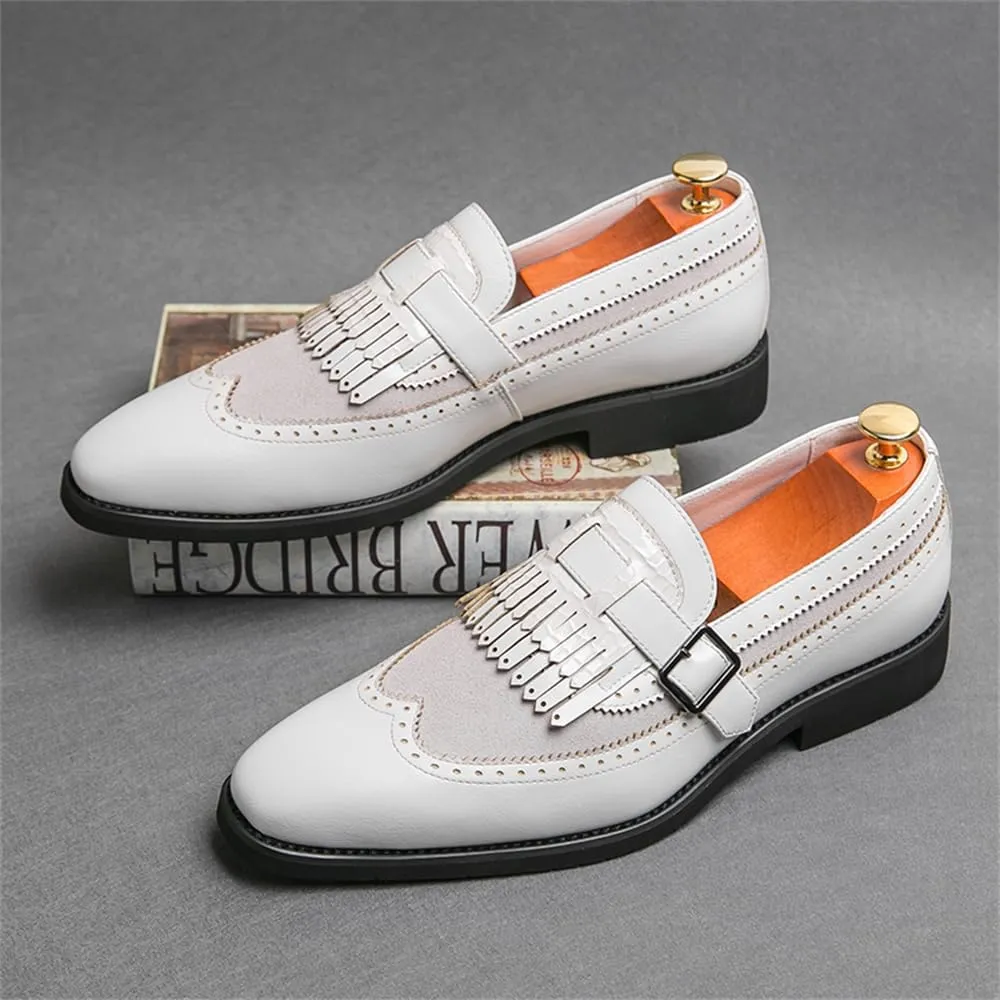 Mens Tassel Slip On Dress Shoes Loafers Casual Flats Formal Oxfords Low Heels