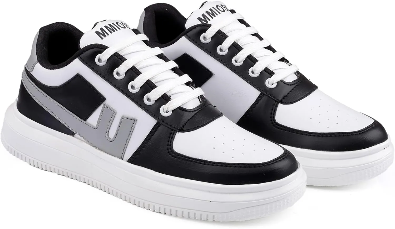 Mens's Sneakers Casual Shoes Lightweight Breathable Shoes Black & White/Blue & White Sneakers