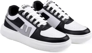Mens's Sneakers Casual Shoes Lightweight Breathable Shoes Black & White/Blue & White Sneakers