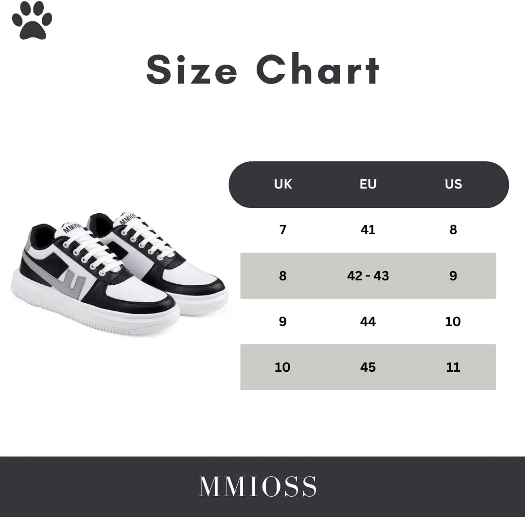Mens's Sneakers Casual Shoes Lightweight Breathable Shoes Black & White/Blue & White Sneakers