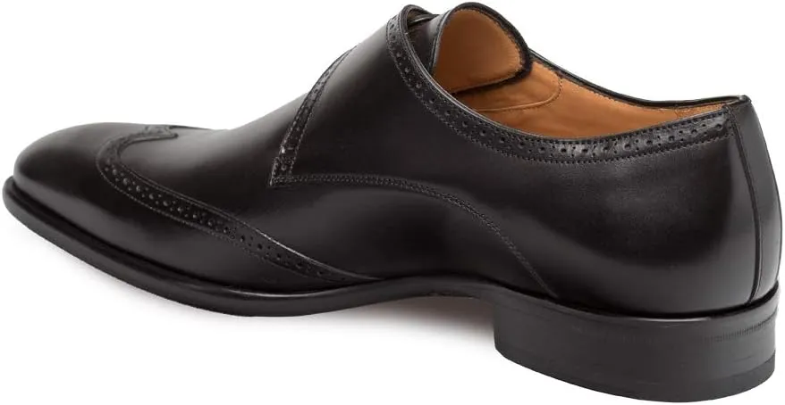 Mezlan Forest Mens Luxury Wing Tip Oxfords - Exquisite Hand-Burnished Calfskin with Perforated Accents - Handcrafted in Spain - Medium Width