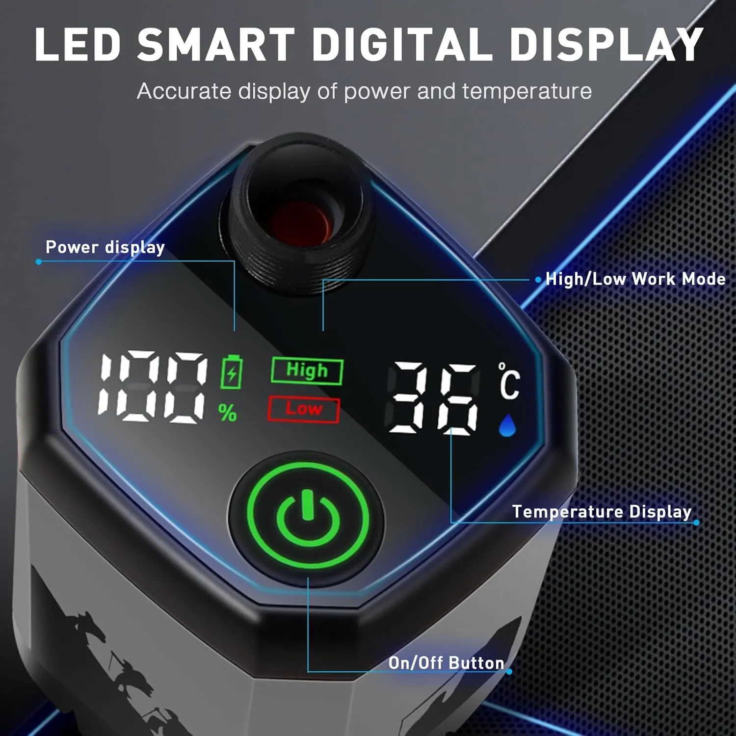 MIAOKE Upgrade Portable Camping Shower, 7800mAh Outdoor Electric Shower Rechargeable Pump with Intelligent Digital Display Temperature Display Shower Head for Camping, Hiking, Traveling