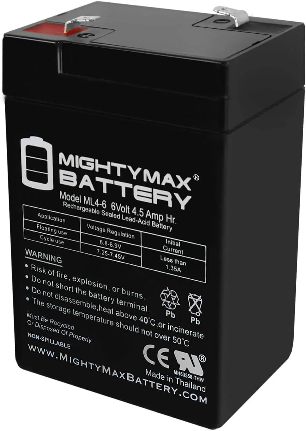 Mighty Max Battery 6V 4.5AH SLA Battery for Abbott Laboratories Patrol Enteral Pump