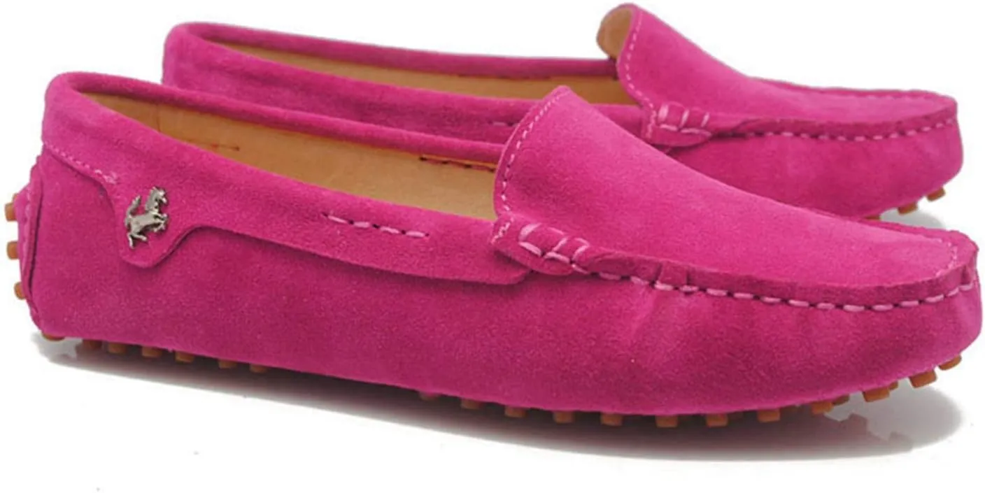 Minishion Loafers for Women Comfortable Suede Driving Shoes YB9601