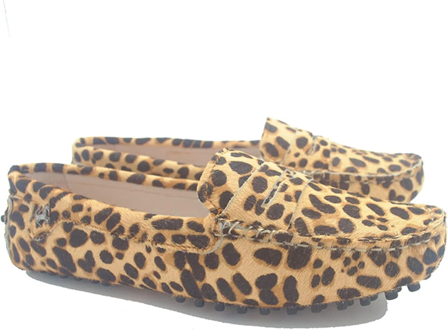 Minishion Women's Casual Loafers Suede Comfortable Driving Shoes YB9603