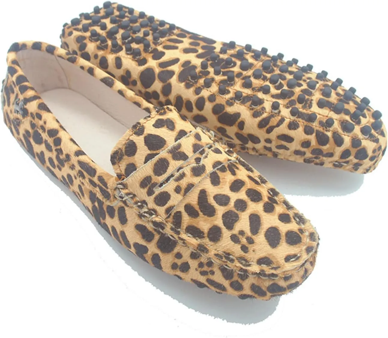 Minishion Women's Casual Loafers Suede Comfortable Driving Shoes YB9603