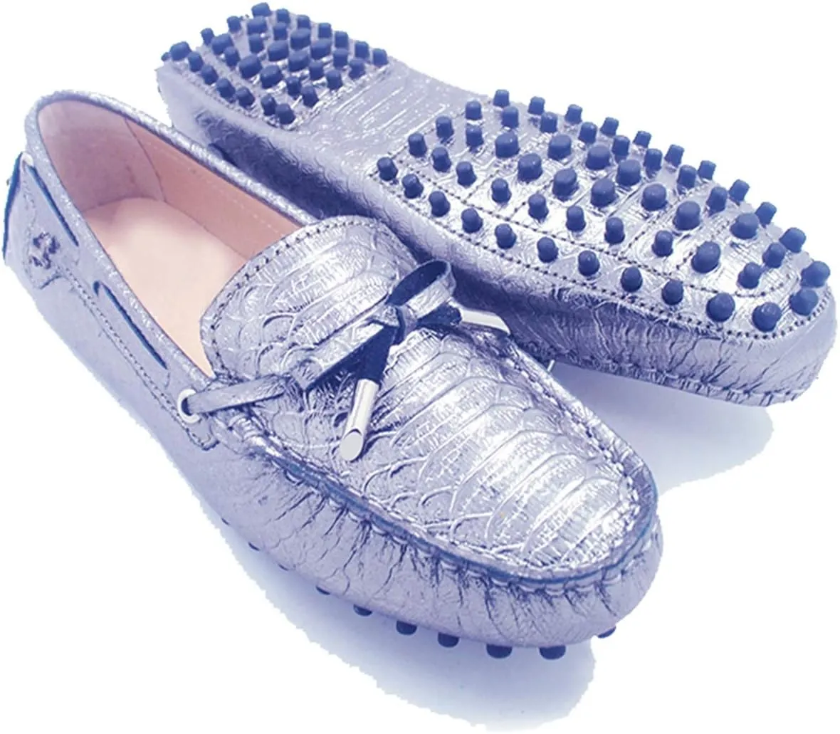 Minishion Womens Loafers & Slip-ons Suede Driving Shoes YB9602
