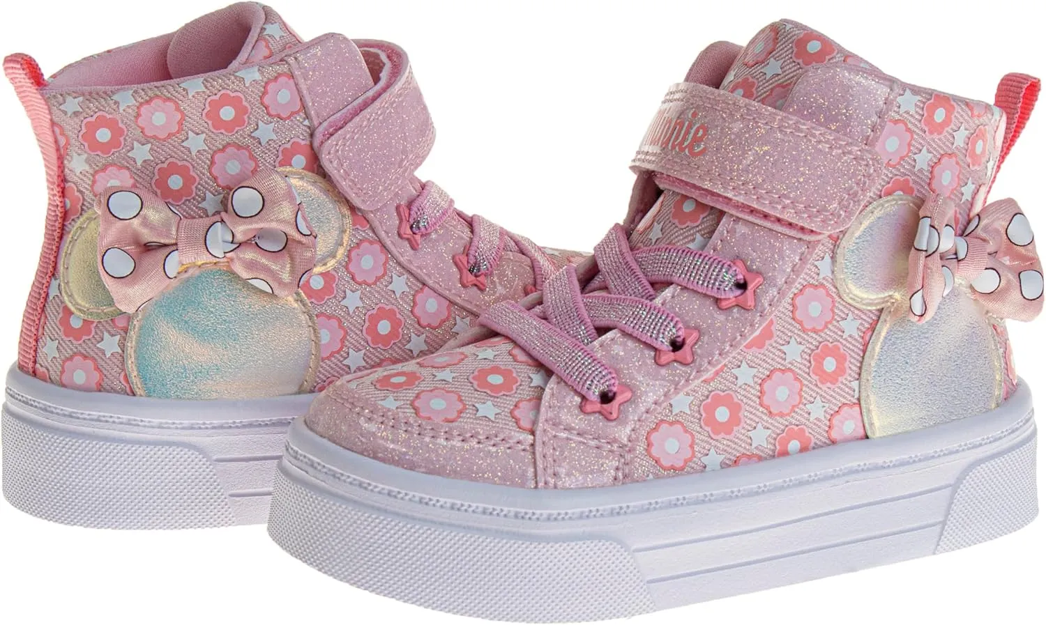 Minnie Mouse Frozen Encanto Sneakers Casual Canvas - Kids Girls Snow White Elsa Maribel Character Slipon Shoes (Sizes 6-12 Toddler - Little Kid)