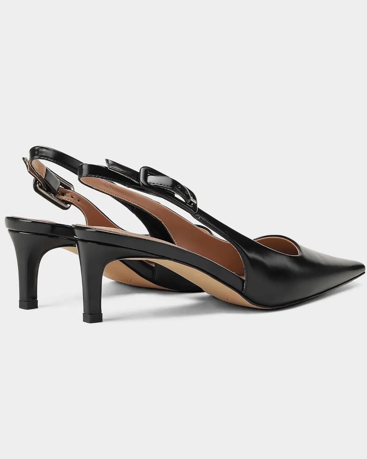 MUCCCUTE Slingback Heels for Women Closed Pointed Toe Heels Women's Pumps 2 3/5" Mid Heel Comfortable Office Wedding Party Pump