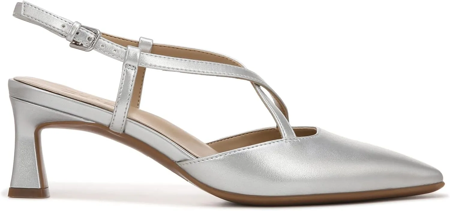 Naturalizer Women's Tahira Strappy Slingback Low Heel Pointed Toe Pump