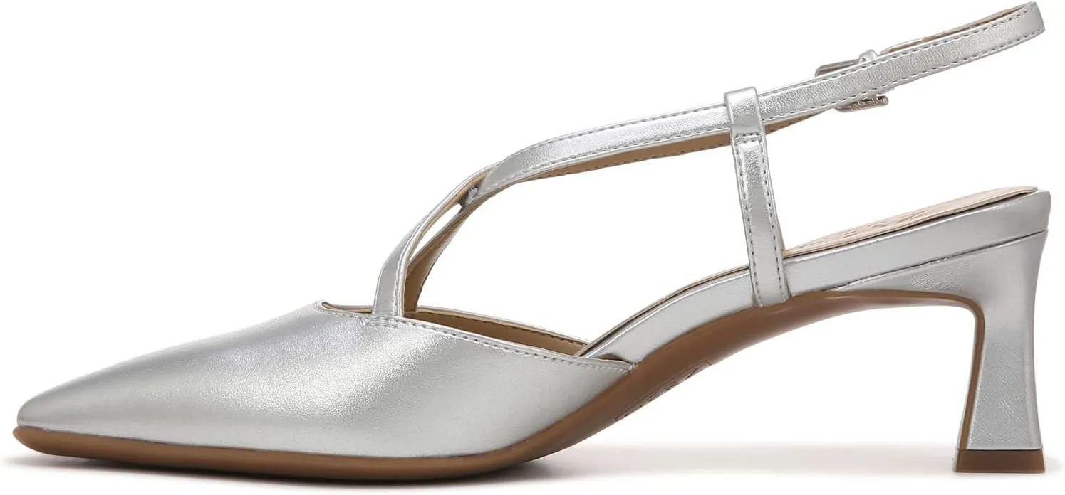 Naturalizer Women's Tahira Strappy Slingback Low Heel Pointed Toe Pump