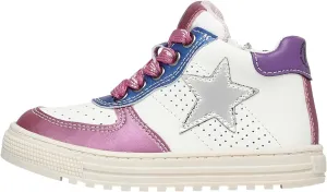 Naturino Girl's Hess High Zip (Toddler/Little Kid) White/Fuchsia EU 27 (US 10.5 Little Kid) M