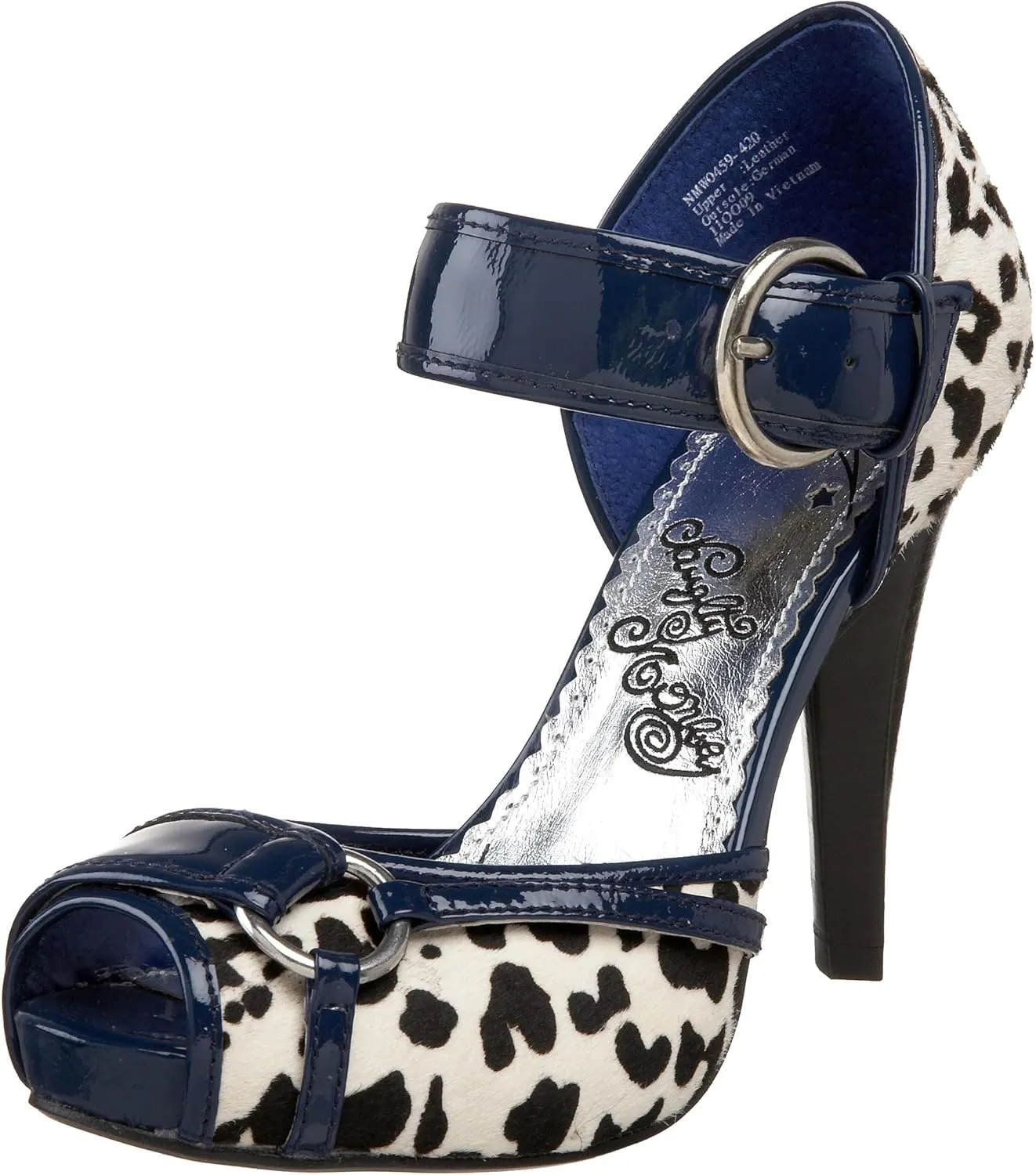 Naughty Monkey Women's Chutes and Ladders 2 Open Toe Pump