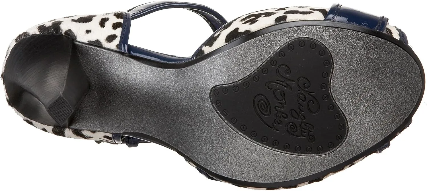 Naughty Monkey Women's Chutes and Ladders 2 Open Toe Pump