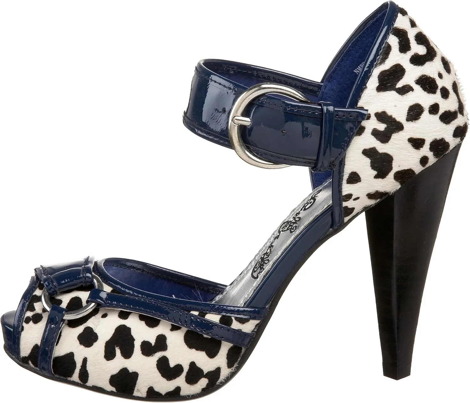 Naughty Monkey Women's Chutes and Ladders 2 Open Toe Pump