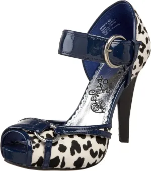 Naughty Monkey Women's Chutes and Ladders 2 Open Toe Pump
