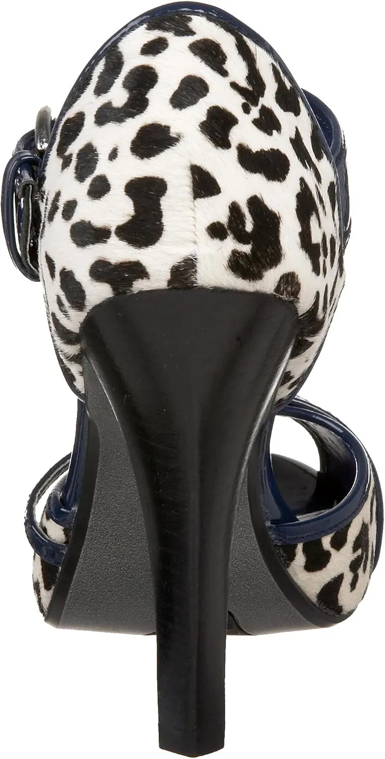 Naughty Monkey Women's Chutes and Ladders 2 Open Toe Pump