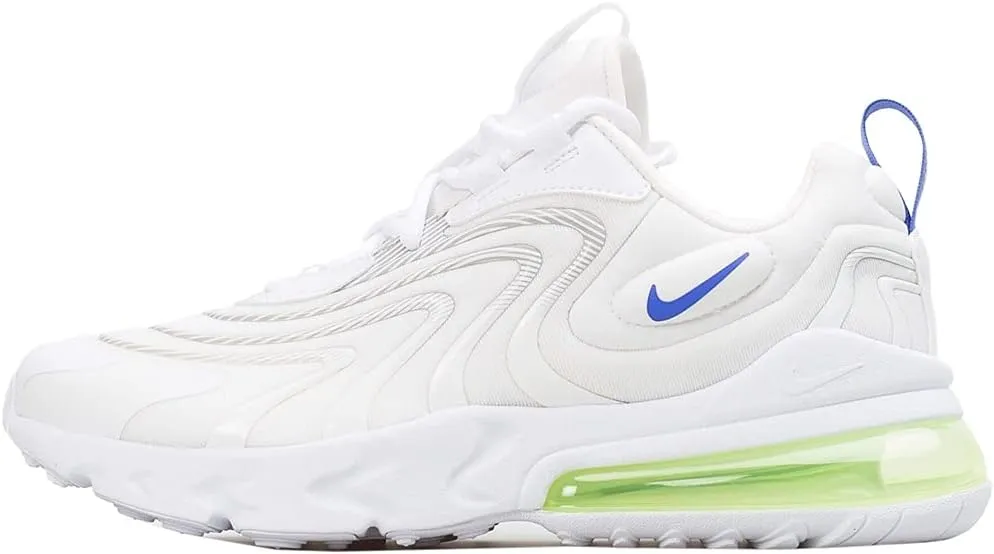 Nike Air Max 270 React ENG GS Running Trainers CZ4215 Sneakers Shoes (UK 4.5 us 5Y EU 37.5, White Sapphire Laser Orange 100)
