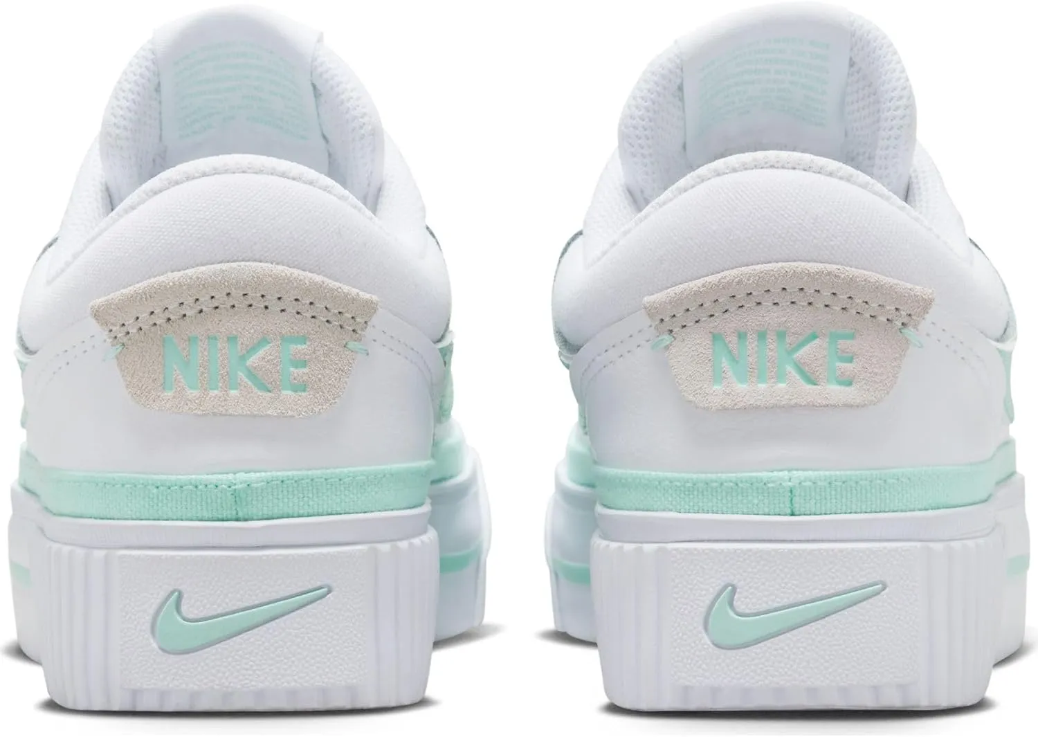 Nike Court Legacy Lift MT - Women's (FZ3770-100, White/Mint Foam/Barely Green)
