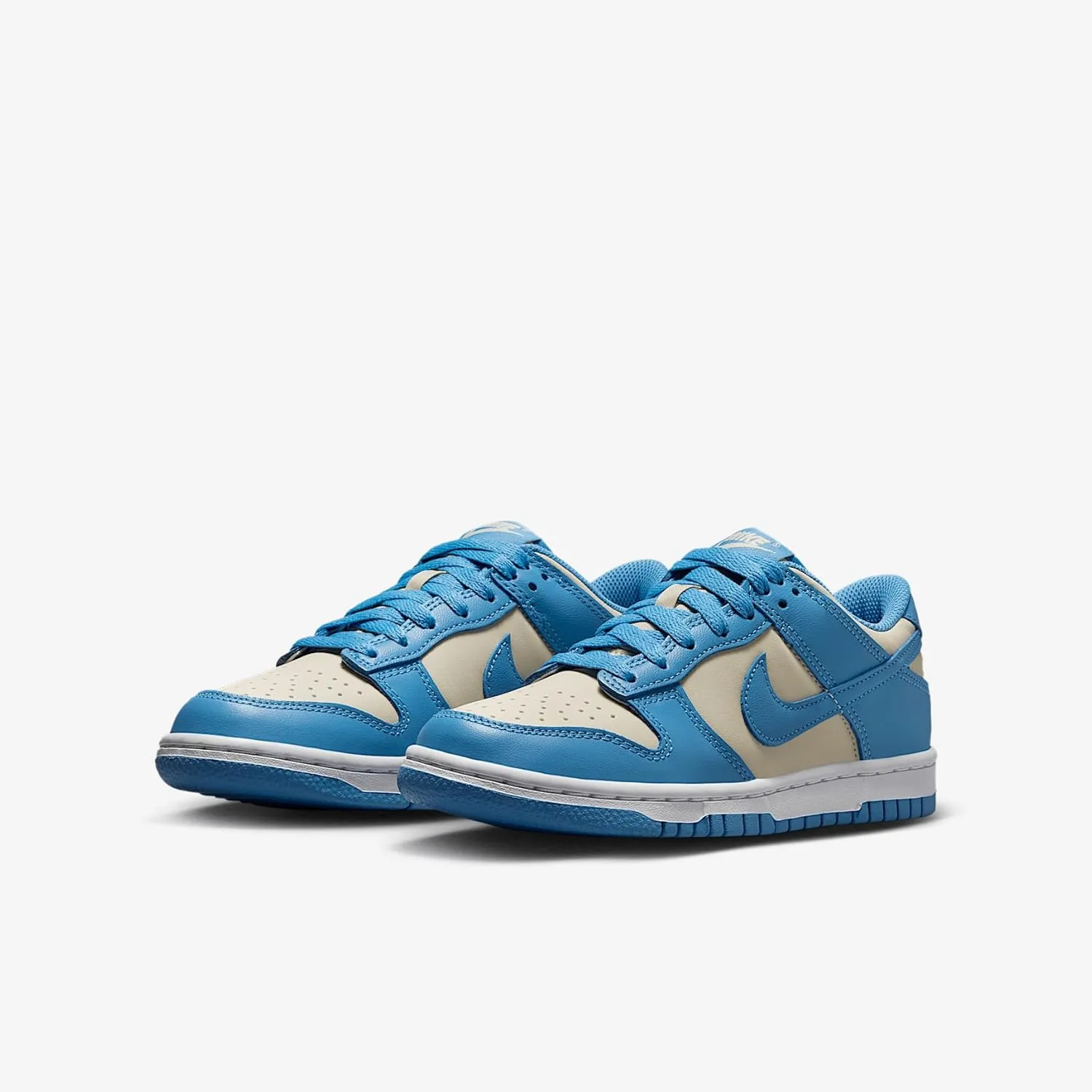Nike Dunk Low Big Kids' Shoes (FB9109-400, Blue Beyond/Beach/White/Blue Beyond)