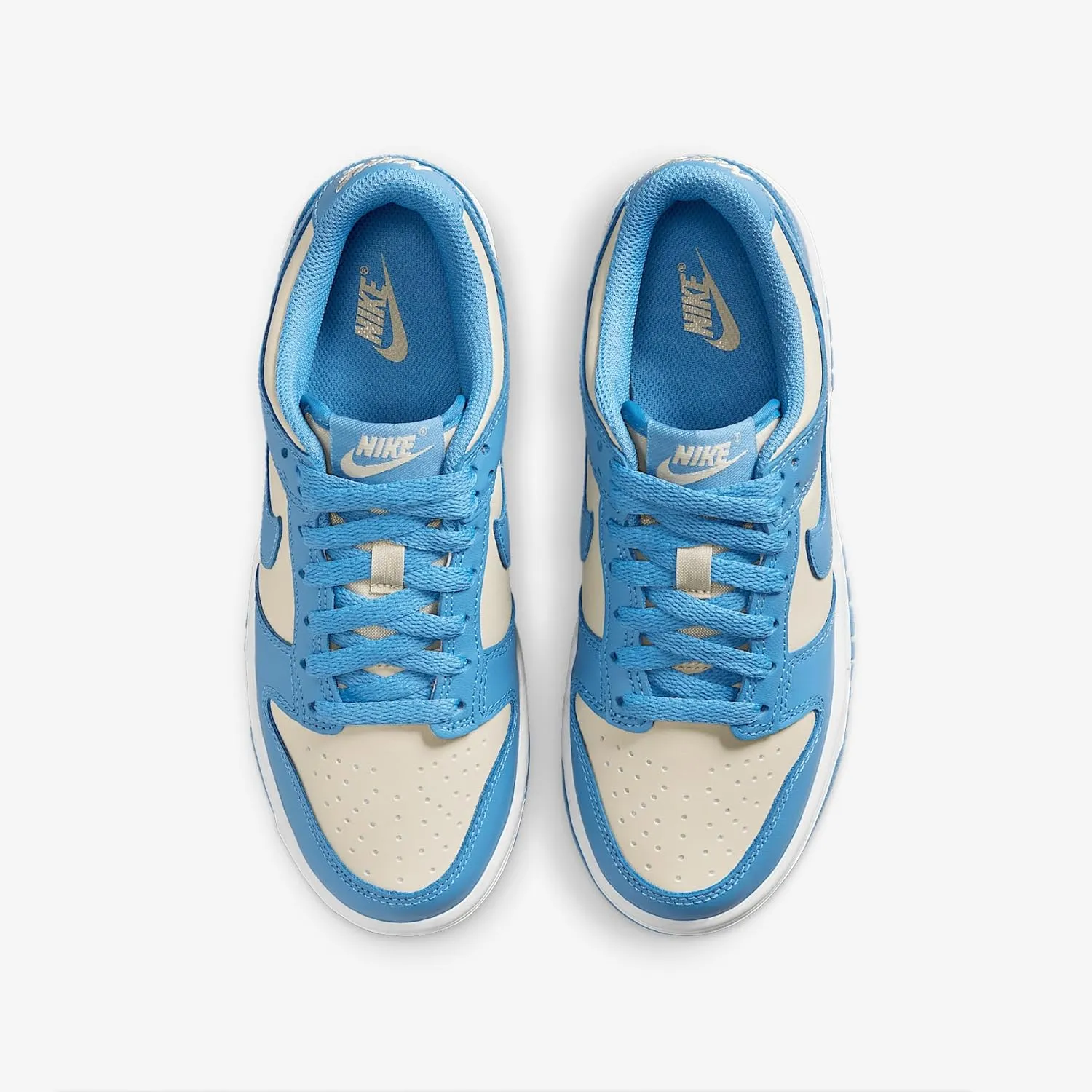 Nike Dunk Low Big Kids' Shoes (FB9109-400, Blue Beyond/Beach/White/Blue Beyond)