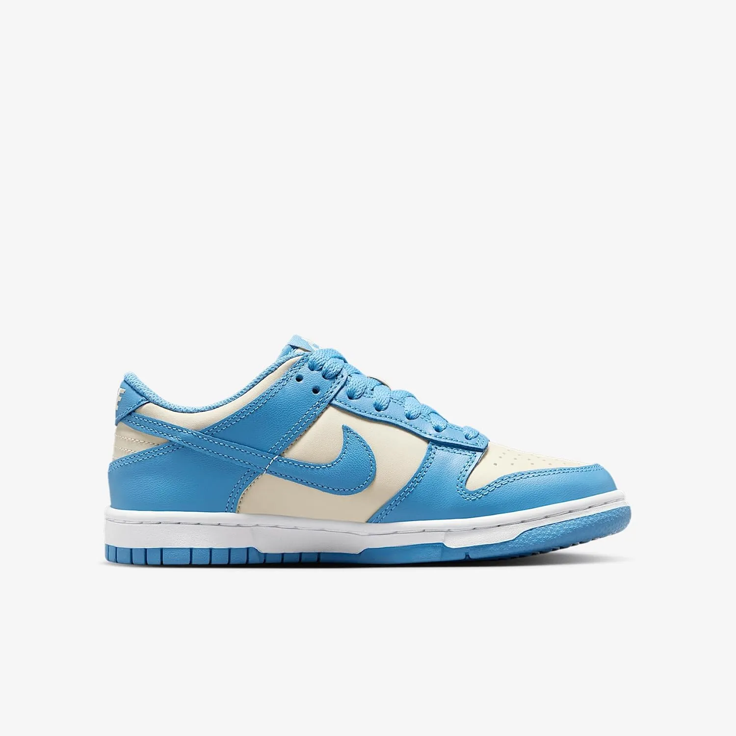 Nike Dunk Low Big Kids' Shoes (FB9109-400, Blue Beyond/Beach/White/Blue Beyond)