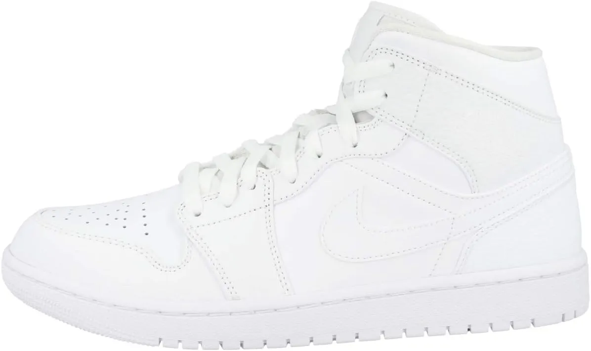 Nike Men's High-Top Sneakers Basketball Shoe, White White White, 10.5