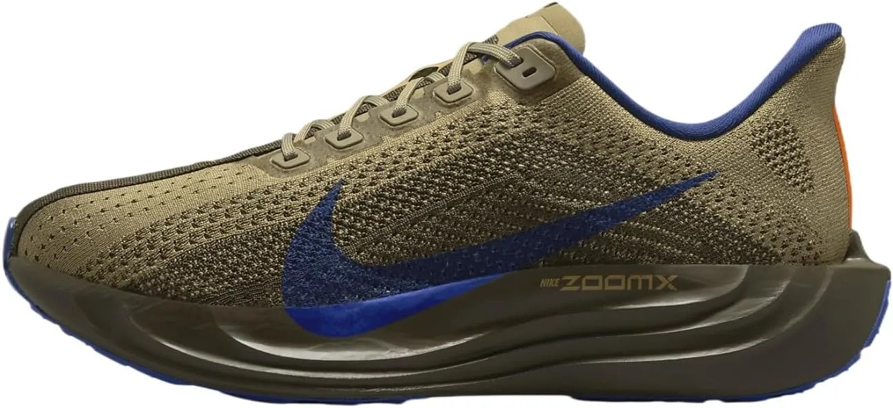 Nike Pegasus Plus Men's Road Running Shoes (HQ3221-325, Cargo Khaki/Neutral Olive/Racer Blue/Deep Royal Bl) Size 7.5