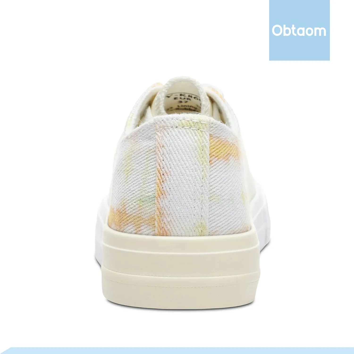 Obtaom Unisex Canvas Shoes Low Top Fashion Sneakers Slip on Walking Shoe