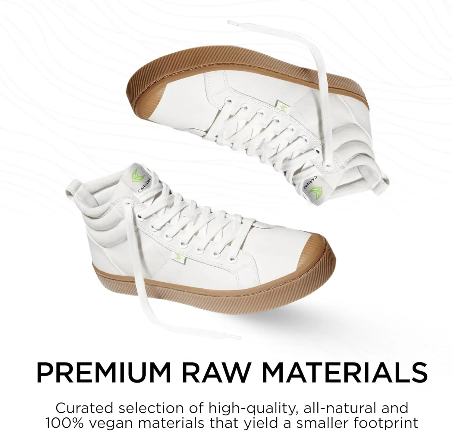 OCA High Gum Canvas Sneakers, Comfortable Shoes for Men, Lightweight & Sustainable, Versatile Casual Footwear with 100% Vegan Insoles, Rubber