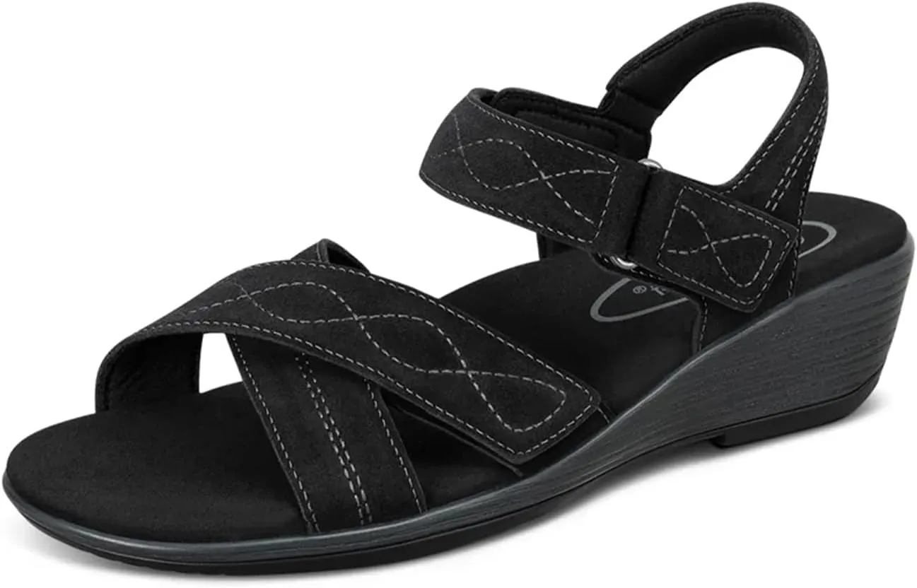 Orthofeet Women's Orthopedic Leather Holly Sandals