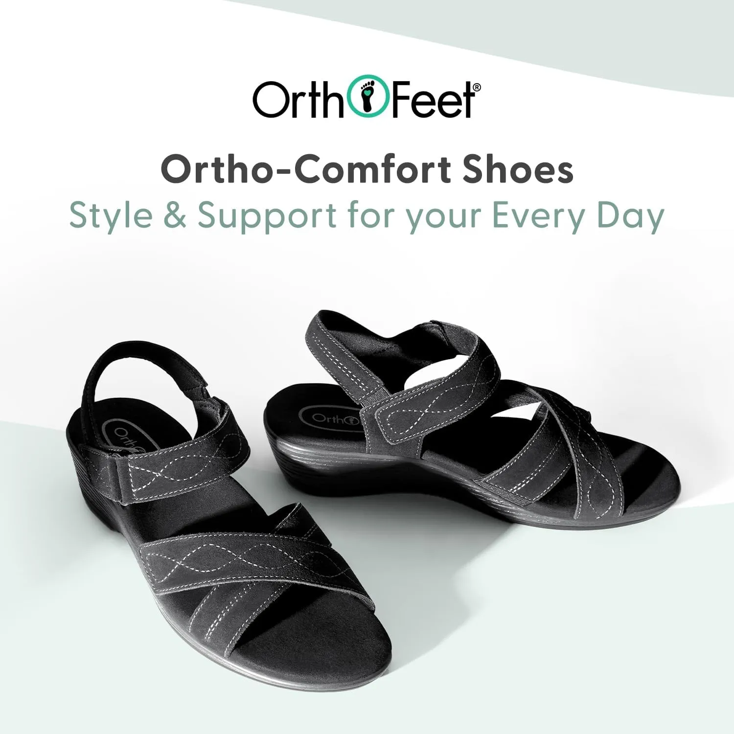 Orthofeet Women's Orthopedic Leather Holly Sandals
