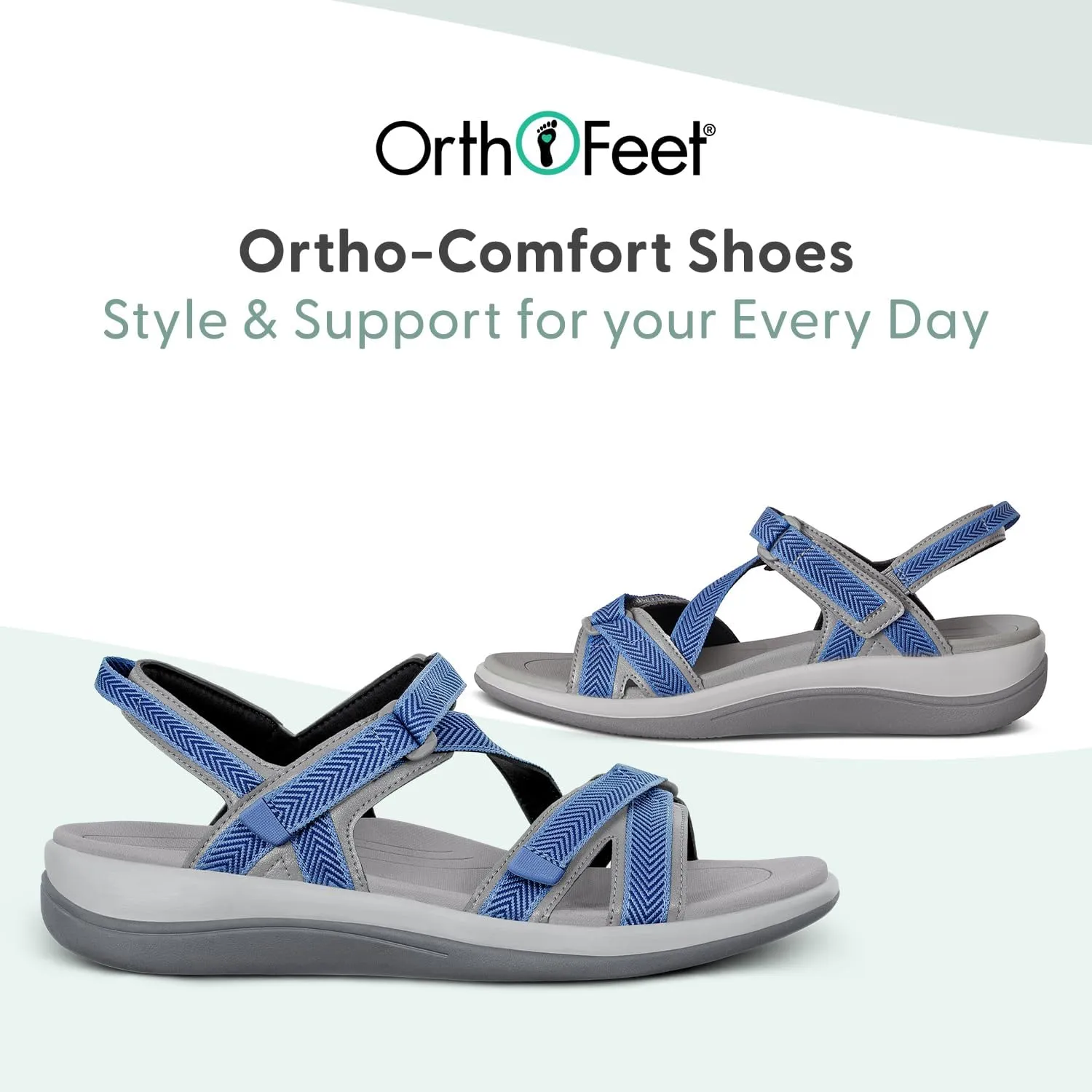 Orthofeet Women's Orthopedic Water-Friendly Lake Sandals