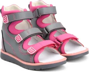 Orthopedic Corrective Sandals for Kids,Children Summer High Top Shoes for Girls and Boys with Arch and Ankle Support,Anti-slip Flat Soles
