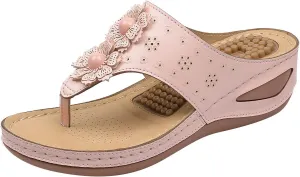 Orthotic Sandals for Women Adjustable Strap Arch Support Recovery Footwear Comfortable Walking Slides Plantar Fasciitis Relief Summer Outdoor