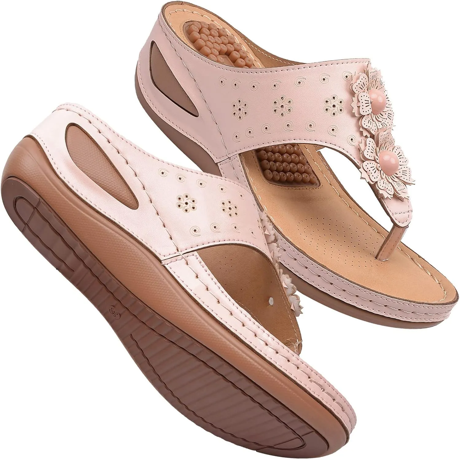 Orthotic Sandals for Women Adjustable Strap Arch Support Recovery Footwear Comfortable Walking Slides Plantar Fasciitis Relief Summer Outdoor