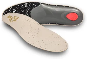 Pedag Viva | Leather Arch Support Inserts | Handmade in Germany | Plantar Fasciitis Relief | Heel Cushion | Activated Charcoal for Odor | Metatarsal Pad | Tan | Women US 12/ Men 9/ EU 42