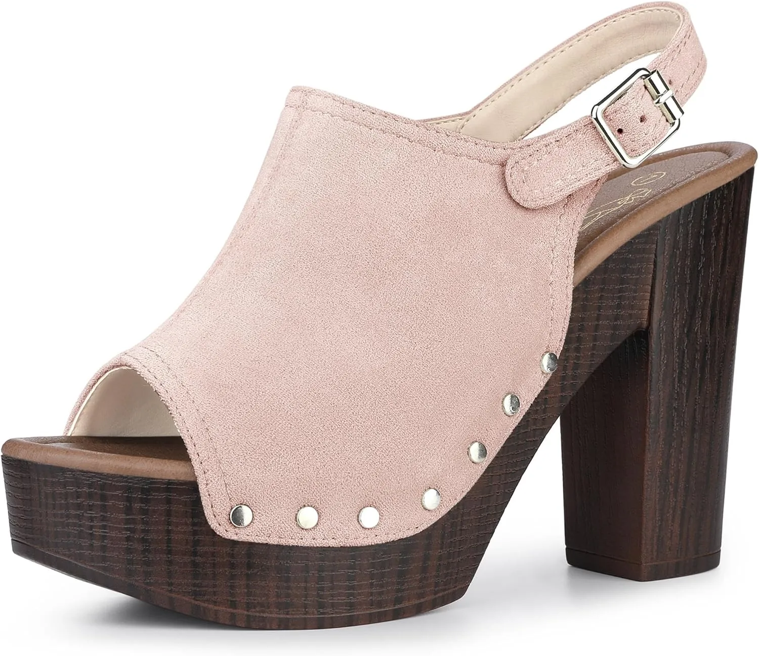 Perphy Slingback Platform Chunky High Heel Sandals for Women