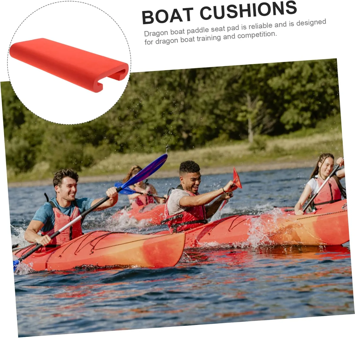 POPETPOP Dragon Boat Cushion Dragon Boat Paddling Seat Kayaking Pad Paddle Supplies Dragon Boat Racing Kayak Seat