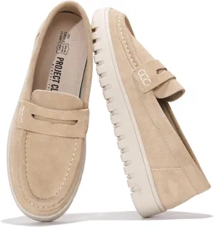 Project Cloud Genuine Leather Shoes for Women - Comfortable Womens Shoes with Memory Foam - Non Slip Womens Footwear Flexible Sole - Women's Fashion Sneakers for 2025