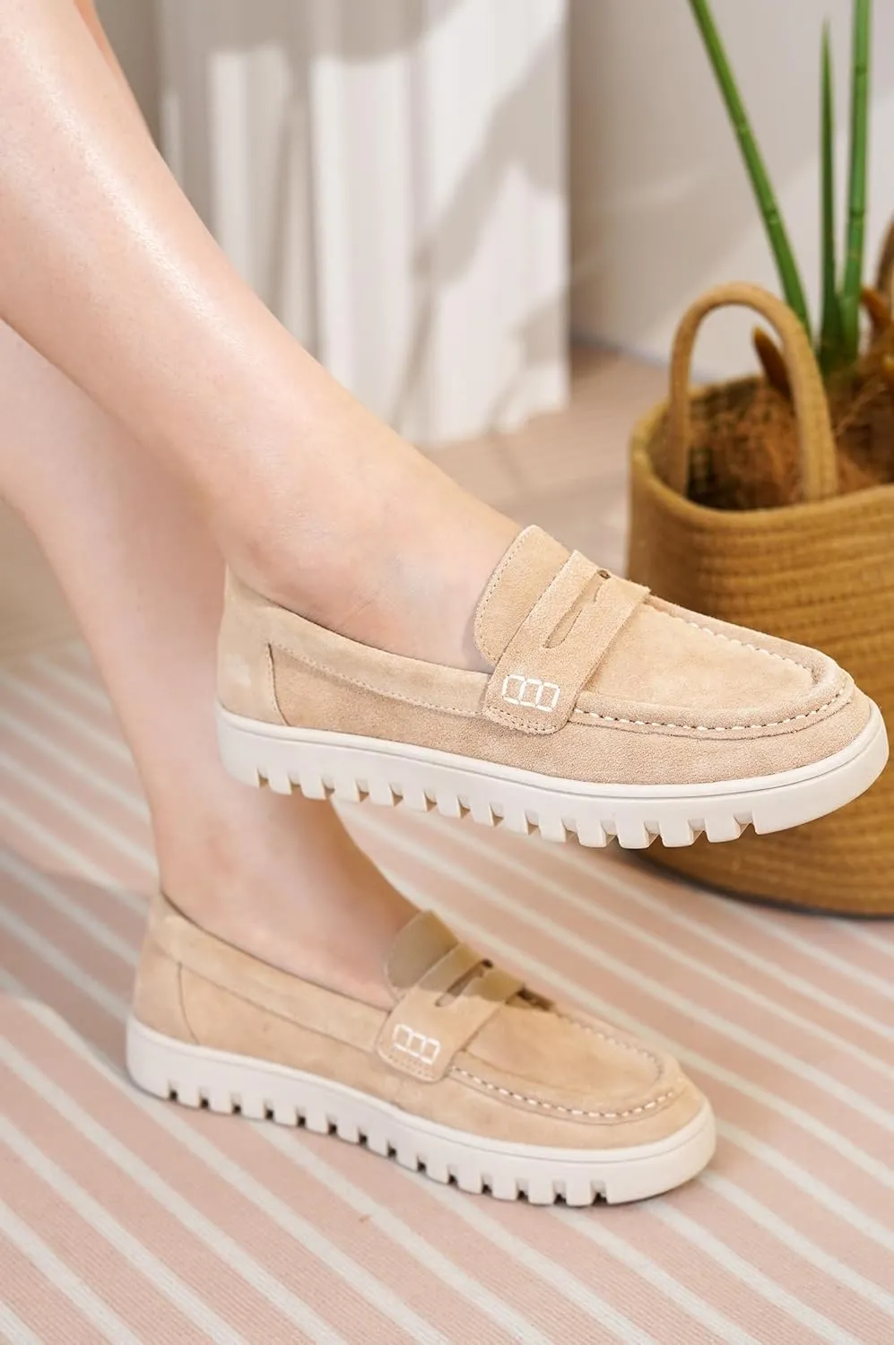 Project Cloud Genuine Leather Shoes for Women - Comfortable Womens Shoes with Memory Foam - Non Slip Womens Footwear Flexible Sole - Women's Fashion Sneakers for 2025
